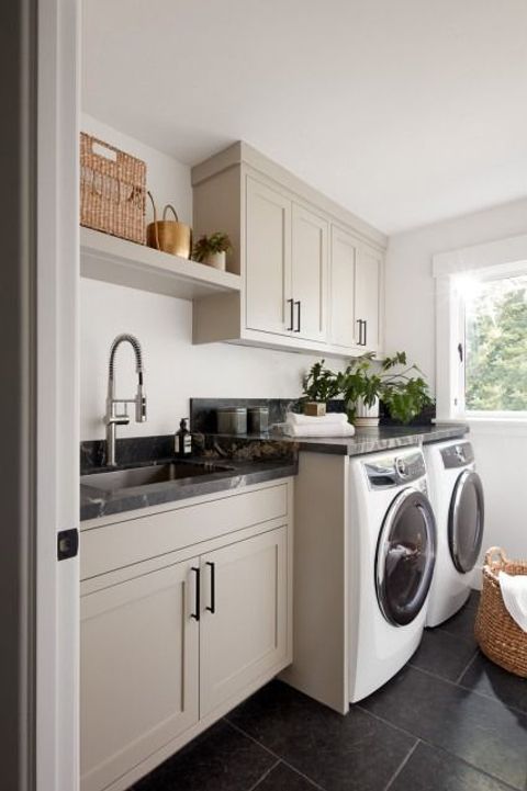 The 10 Most Popular Laundry Rooms So Far In 2024 | Transitional Laundry ... in These Are The 10 Most Popular Laundry Rooms In 2019 So Far