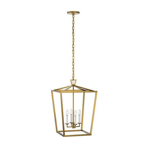 The Anover Collection Of Dramatic, Open Frame Pendant Lights Is Inspired By A Classic Silhouette ... pertaining to Cuadro 6 Wide Open-Framed Pendant In Brass/No Shade
