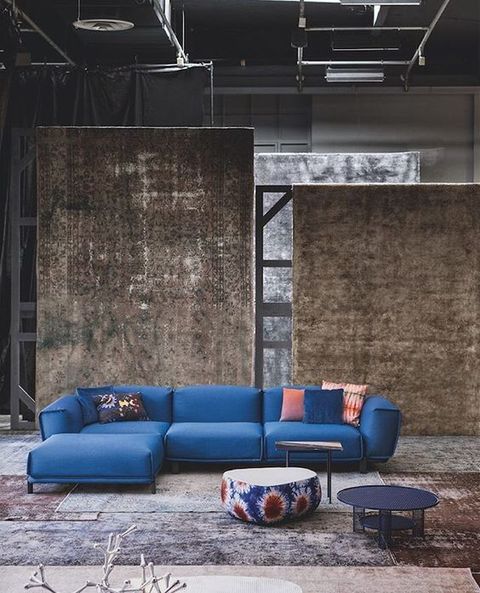 The Beautiful Sofa Bold By Patricia Urquiola Dressed In Kvadrat/Raf Simons Textile Masai From # ... with regard to On Trend: Bold Sofas Strike A Pose In Fall 2012