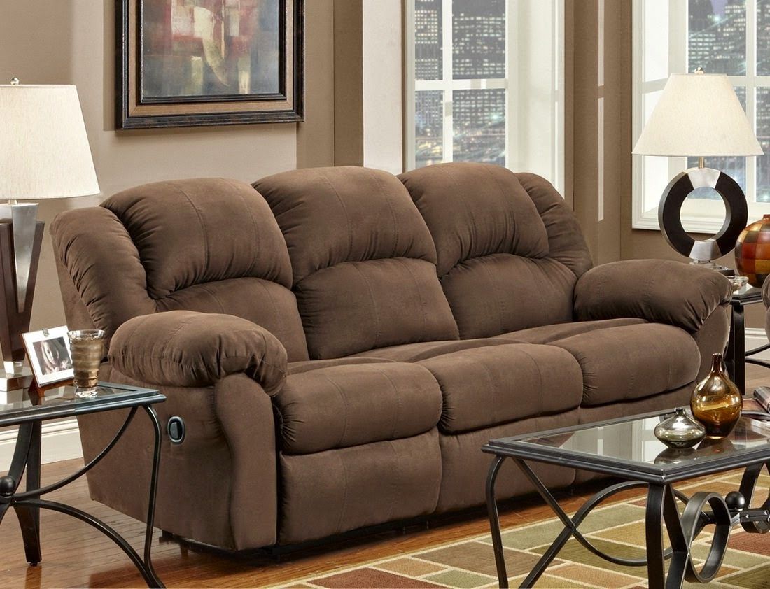 The Best Home Furnishings Reclining Sofa Reviews: Microfiber Reclining Sofa Furniture with regard to The Ultimate Comfort Explained Brown Reclining Sofas