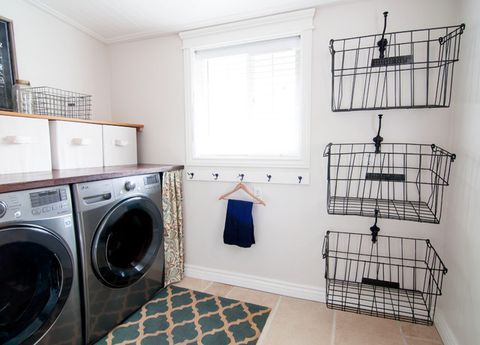 The Hardworking Laundry: Make Washday Easier in The Hardworking Laundry: Make Room For Hampers And Baskets