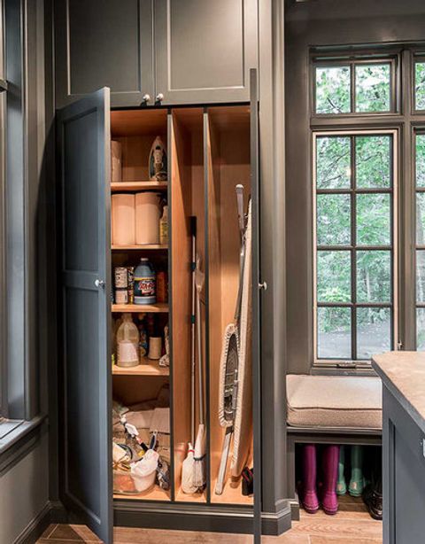 The Hardworking Laundry Room: A Place For Brooms And Mops intended for The Unsung Heroes of the Laundry Room Brooms Mops and Smart Storage