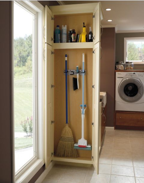 The Hardworking Laundry Room: A Place For Brooms And Mops | Laundry ... within The Hardworking Laundry Room: A Place For Brooms And Mops