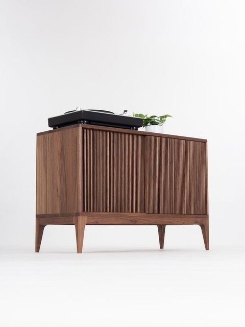 Tonn Walnut Record Player Stand Vinyl Record Storage With - Etsy regarding Integrating Your Vinyl and TV Experience with Thoughtful Furniture Design