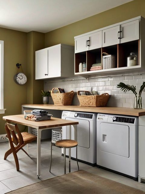 Top 10 Laundry Room Storage Ideas: Transform Chaos Into Order - Homezillo in The Top 10 Laundry Room Photos Of 2016
