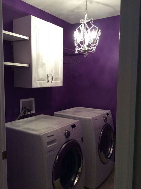 Top 10 Purple Laundry Room Ideas And Inspiration regarding Reader Laundry Room: More Storage For $900 In Tennessee