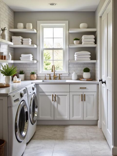 Top 20 Stunning Ideas For Modern Laundry Rooms intended for From Drab to Fab Four Laundry Rooms That Wow
