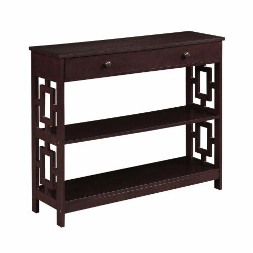 Town Square 1 Drawer Console Table, Espresso, 39.5X12X31.5 - Kroger in Exploring the Popular Town Square Console Table with Shelf in Espresso Finish