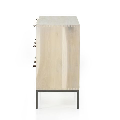 Trey 7 Drawer Dresser In Dove Poplar (108603-006) By Four Hands pertaining to Exploring the Design Details of the Trey 9 Drawer Dresser Dove Poplar