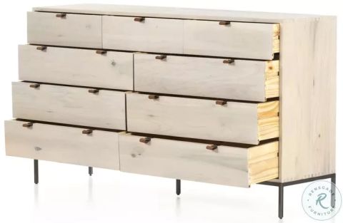 Trey Dove Poplar 9 Drawer Dresser From Four Hands | Coleman Furniture in Exploring the Design Details of the Trey 9 Drawer Dresser Dove Poplar