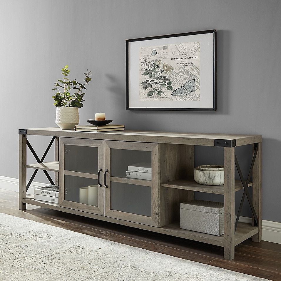 Tv Stand Decor Living Room, Living Room Inspo, Interior Design Living ... with Beyond the Basics: Mastering Glass Doors and Open Shelf Integration in Contemporary Spaces