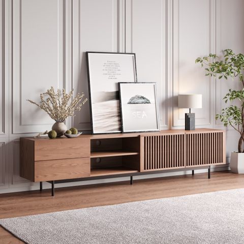 Tv Stands Wood And Metal At Dale Kowalski Blog within Styling Your Light Brown Modern Wood Sideboard for Maximum Impact