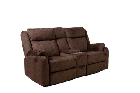 U7303 Domino Coffee Console Reclining Loveseat pertaining to U7303 Reclining Sofa - Coffee