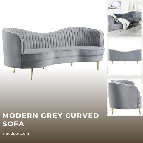 Upgrade Your Home With 12 Trendy Curved Sofa - Home Furnishing And ... pertaining to Ingmar Channel Curved Sofa - Gray