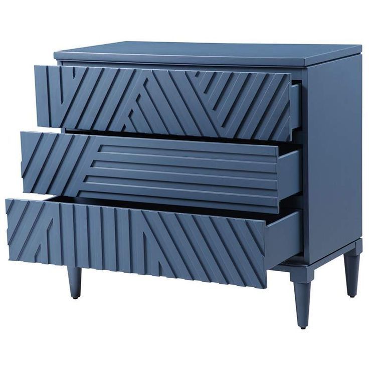 Uttermost Colby 36&quot; Wide Blue Carved 3-Drawer Accent Chest - #78D73 | Lamps Plus | Inredning in Making the Uttermost Colby Blue Drawer Chest Work in Your Space
