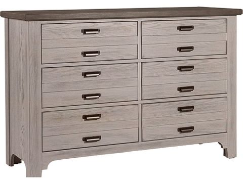 Vaughan-Bassett Double Dresser - 6 Drawer Furniture Bedroom Chests ... within Armiston Double Dresser