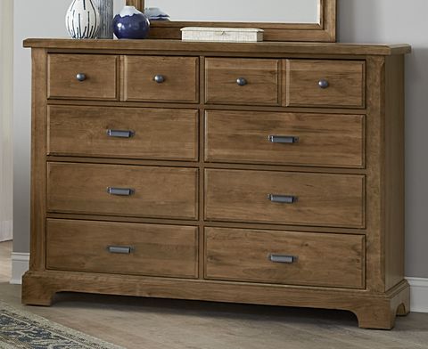 Vaughan- Bassett Lancaster Country- Amish Cherry Eight Drawer Dresser ... with 8 Drawer Dresser Styles That Will Transform Your Bedroom