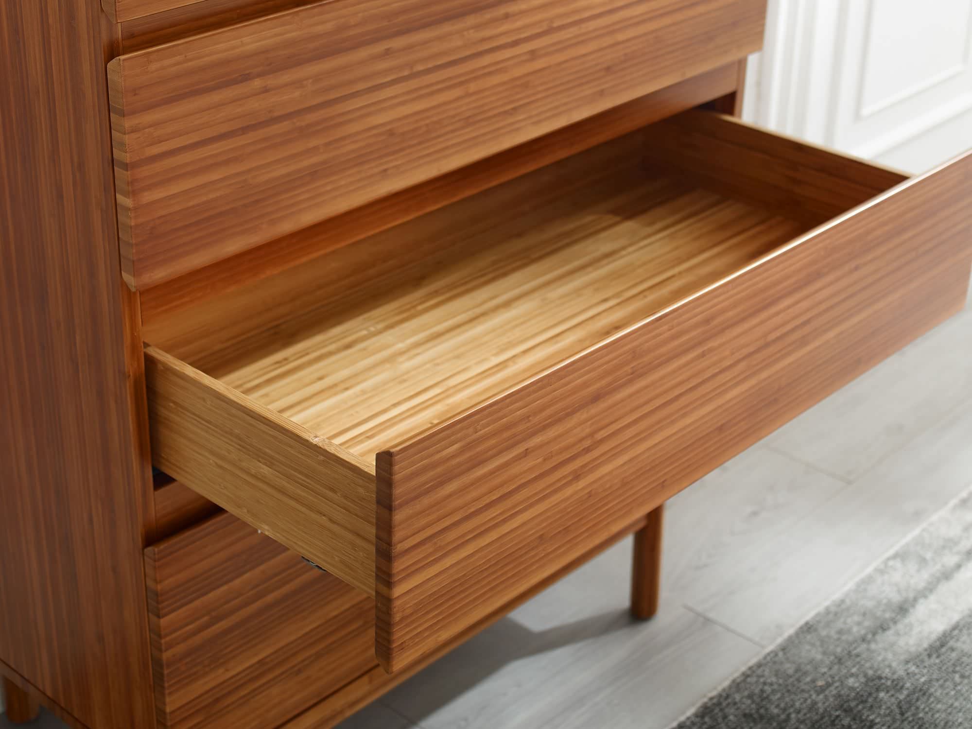Ventura 4 Drawer Chest, Amber - Midcentury - Dressers - By Hedgeapple ... intended for The Functional Benefits of Choosing Amber Ventura 4 Drawer Dresser for Your Home