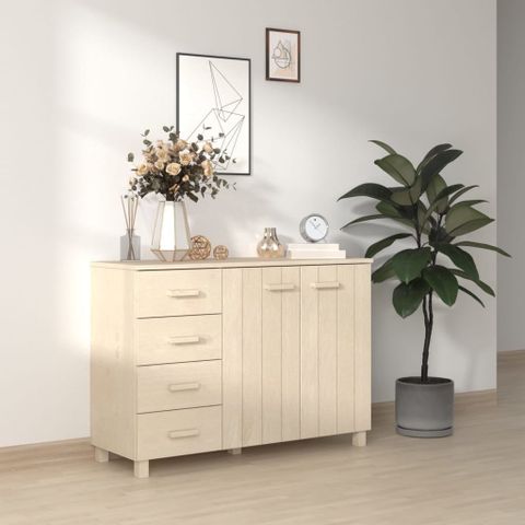 Vidaxl Sideboard Buffet Console Cabinet For Kitchen Hamar Solid Wood ... with regard to Exploring the Aesthetic Appeal of Pine Wood in Modern Kitchen Interiors