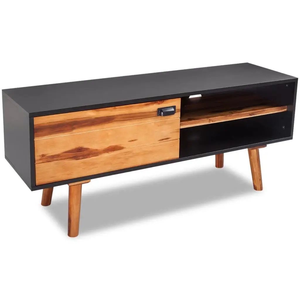Vidaxl Solid Acacia Wood Tv Cabinet 47.2&quot;X13.8&quot;X19.7&quot;-In Tv Stands From Furniture On Aliexpress ... for Vidaxl Tv Cabinet Light Brown Solid Acacia Wood Standard Tv Cabinet