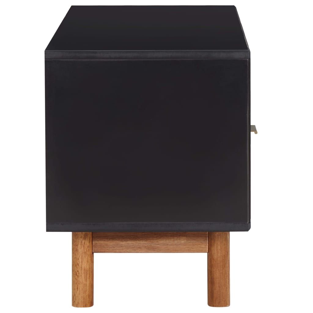 Vidaxl Tv Cabinet 100X35X45 Cm Solid Acacia Wood And Mdf - Wood Factory Furniture with regard to Choosing the Right TV Cabinet A Look at Solid Acacia Wood Options