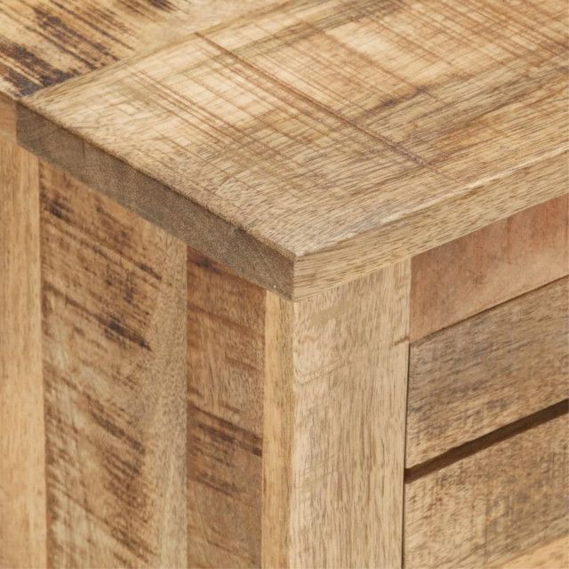 Vidaxl Tv Cabinet 43.3&quot;X11.8&quot;X15.7&quot; Rough Mango Wood - Rustic ... intended for Vidaxl Tv Cabinet 43.3&quot;X11.8&quot;X15.7&quot; Rough Mango Wood