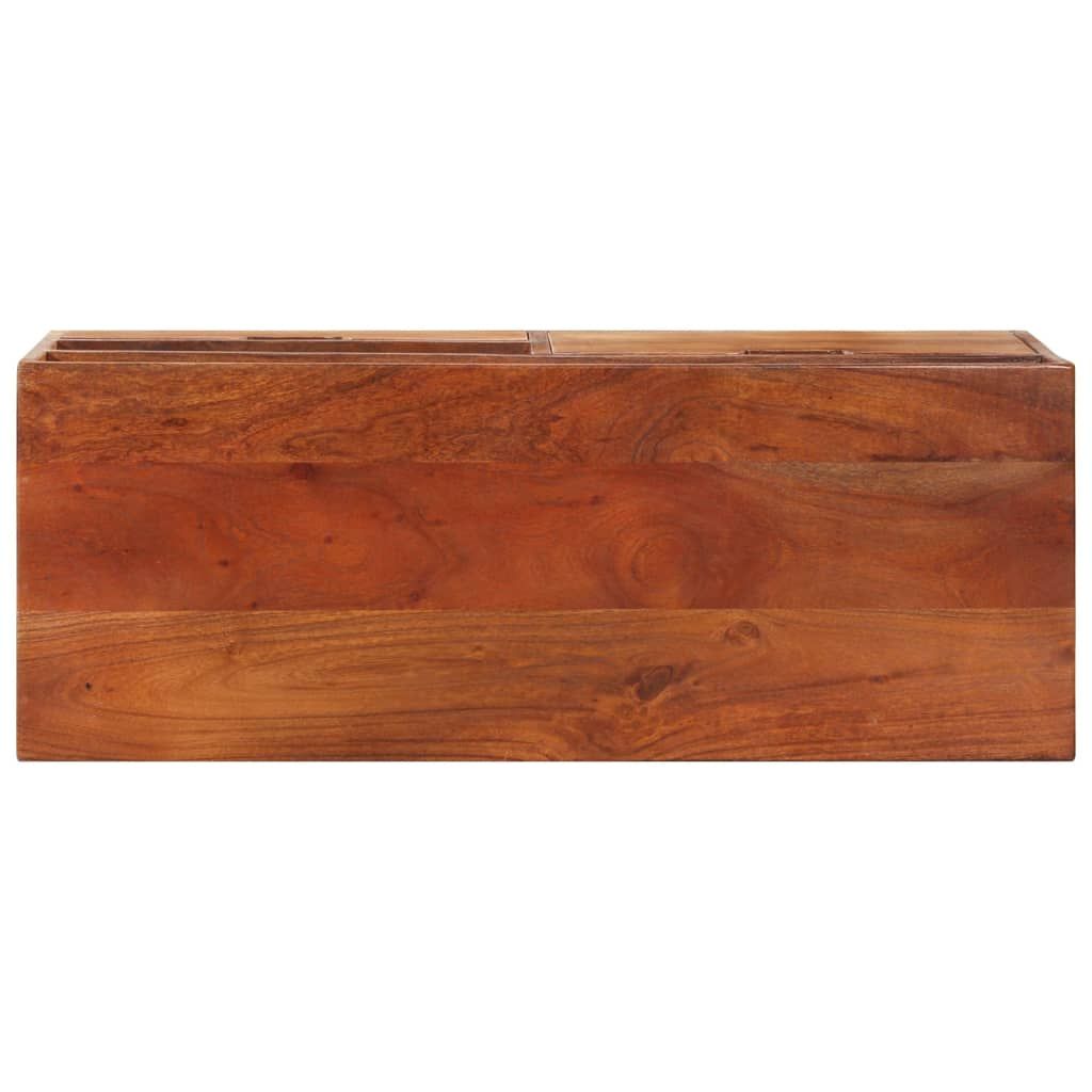 Vidaxl Tv Cabinet 80X30X42 Cm Solid Acacia Wood | Vidaxl.ie pertaining to Vidaxl Tv Cabinet Honey Touch Finish Solid Acacia Wood