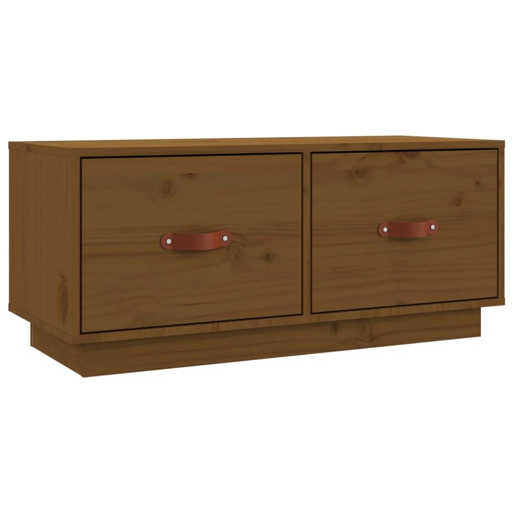 Vidaxl Tv Cabinet Honey Brown 80X34X35 Cm Solid Wood Pine | Vidaxl.ie intended for Choosing the Right TV Cabinet A Look at Solid Acacia Wood Options