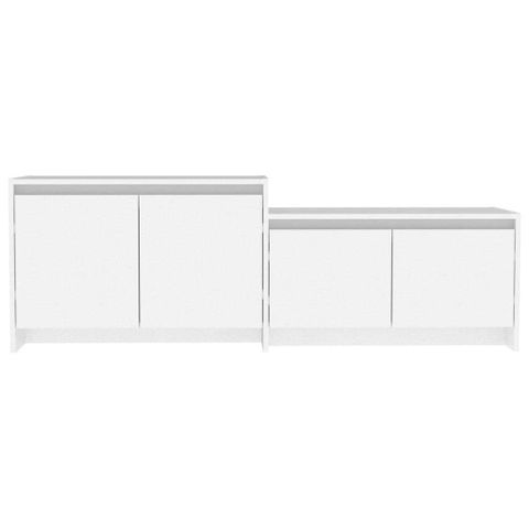 Vidaxl Tv Cabinet White 146.5X35X50 Cm Engineered Wood | Ebay inside Beyond the Box Enhancing Your Living Space with the vidaXL Acacia TV Cabinet