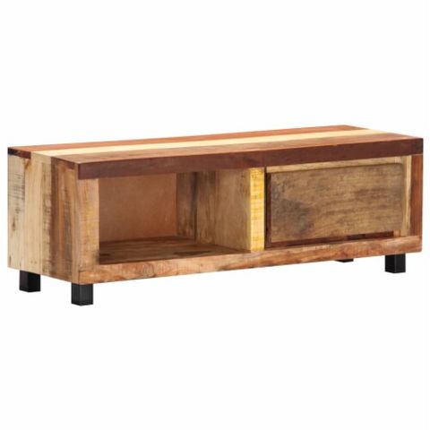 Vidaxl Tv Stand 39.4 X11.8 X13 Solid Wood Reclaimed, 39.4"X11.8"X13"/1 ... in Vidaxl Tv Stand Tv Console Sideboard Media Unit Cupboard Solid Wood Reclaimed
