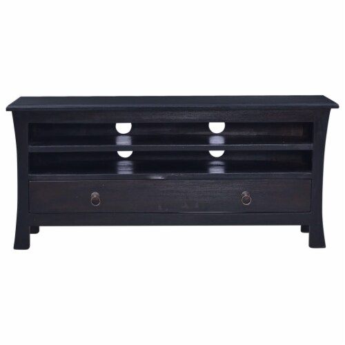 Vidaxl Tv Stand Light Black Coffee 39.4 X11.8 X17.7 Solid Wood Mahogany ... intended for Vidaxl Tv Stand Tv Console Sideboard Solid Mahogany Wood With Light Black Coffee