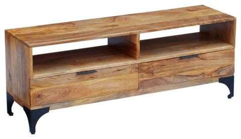 Vidaxl Tv Stand Monitor Stand Desktop Stand Tv Console Media Unit Mango Wood, 1 Pcs - Industrial ... in Vidaxl Tv Stand Monitor Stand Desktop Stand Console Unit Solid Reclaimed Wood