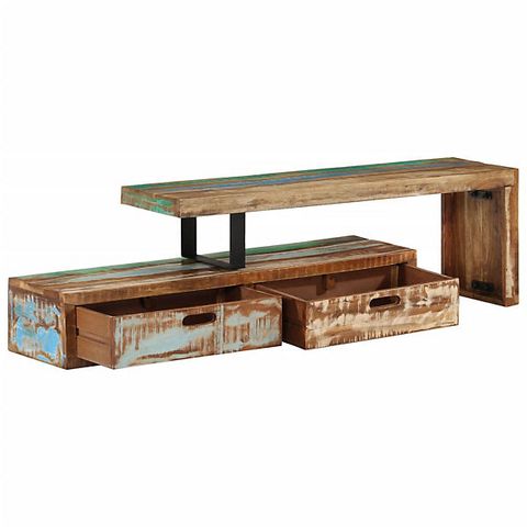 Vidaxl Tv Stand Solid Wood Reclaimed inside The Art of Crafting Functional Storage Solutions with Reclaimed Materials