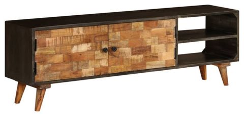 Vidaxl Tv Stand Tv Console Sideboard Rough Mango Wood And Solid Acacia ... intended for Vidaxl Tv Stand Tv Console Sideboard Rough Mango Wood And Solid Acacia Wood