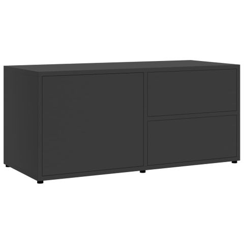 Vidaxl Tv Stand Tv Console Sideboard Tv Unit Home Media Unit Engineered ... with Vidaxl Tv Stand Tv Console Sideboard Tv Unit Media Unit Cupboard Black Metal