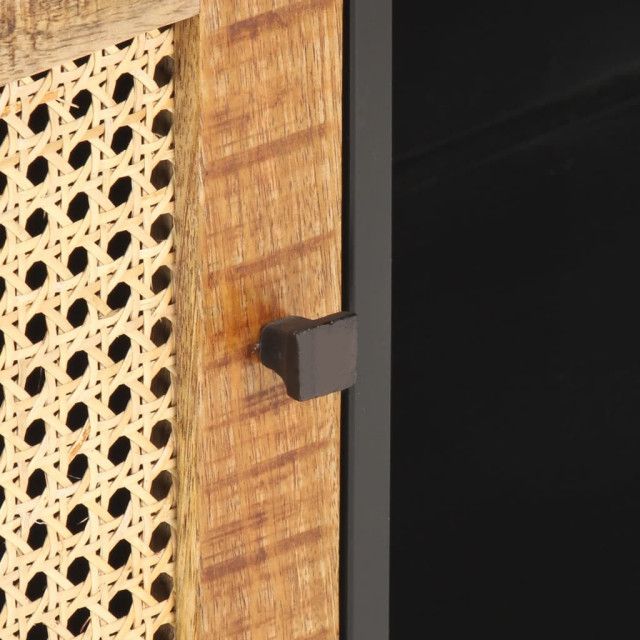 Vidaxl Tv Stand Tv Unit Sideboard Cupboard Rough Mango Wood And Natural ... within Choosing the Right Wood Grain Patterns for Your Home's Unique Character