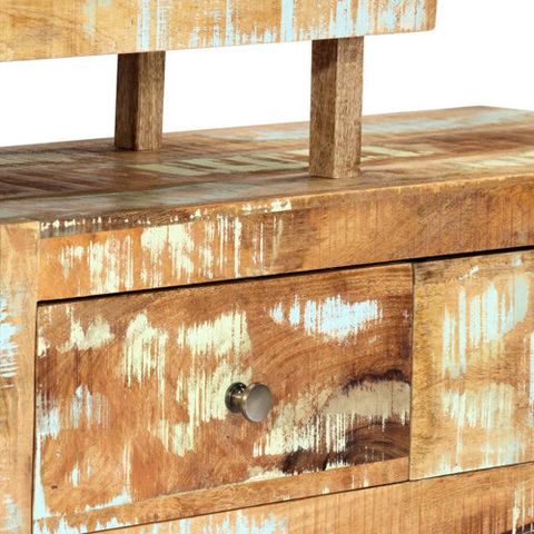 Vidaxl Tv Stand Tv Unit Sideboard Home Tv Console Unit Solid Reclaimed ... inside How Solid Wood Construction Enhances Durability and Aesthetics of TV Units