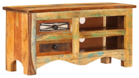 Vidaxl Tv Stand Tv Unit Sideboard Tv Console Cabinet Solid Reclaimed Wood - Farmhouse ... with Designing with VidaXL Reclaimed Wood Understanding Its Unique Qualities