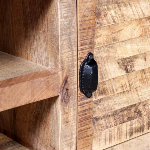 Vidaxl Tv Stand Tv Unit Sideboard Tv Console Media Cabinet Rough Mango ... inside Understanding the Durability Benefits of Mango Wood vs Acacia Wood in Furniture