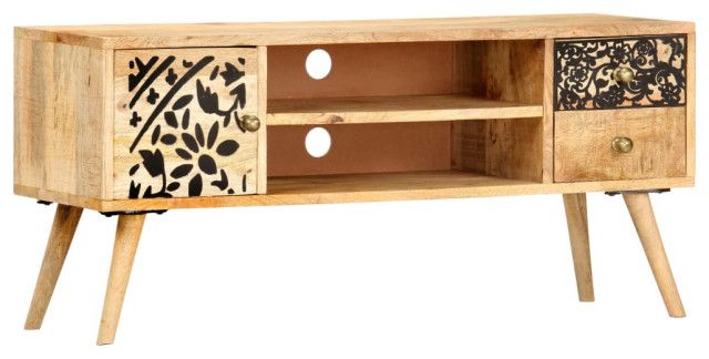 Understanding the durability benefits of solid mango wood in tv console furniture