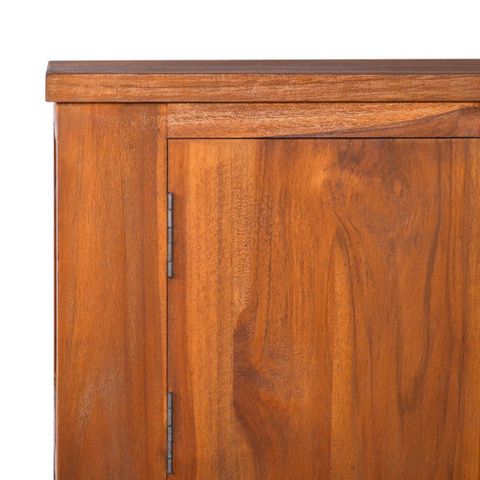 Vidaxl Tv Stand Tv Unit Sideboard Tv Console Media Cabinet Solid Teak ... intended for The Art of Crafting Functional Storage Solutions with Reclaimed Materials