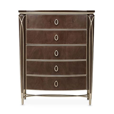 Villa Cherie Hazelnut Drawer Chest Aico Furniture | Furniture Cart intended for How Villa Cherie Dresser - Hazelnut Reflects Traditional Woodworking Excellence