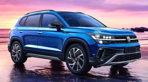 Volkswagen Taos Será El Primer HÃbrido De La Marca En América Latina ... with Taos 60" Wide Tv Console With 3 Drawers, Canyon Brown