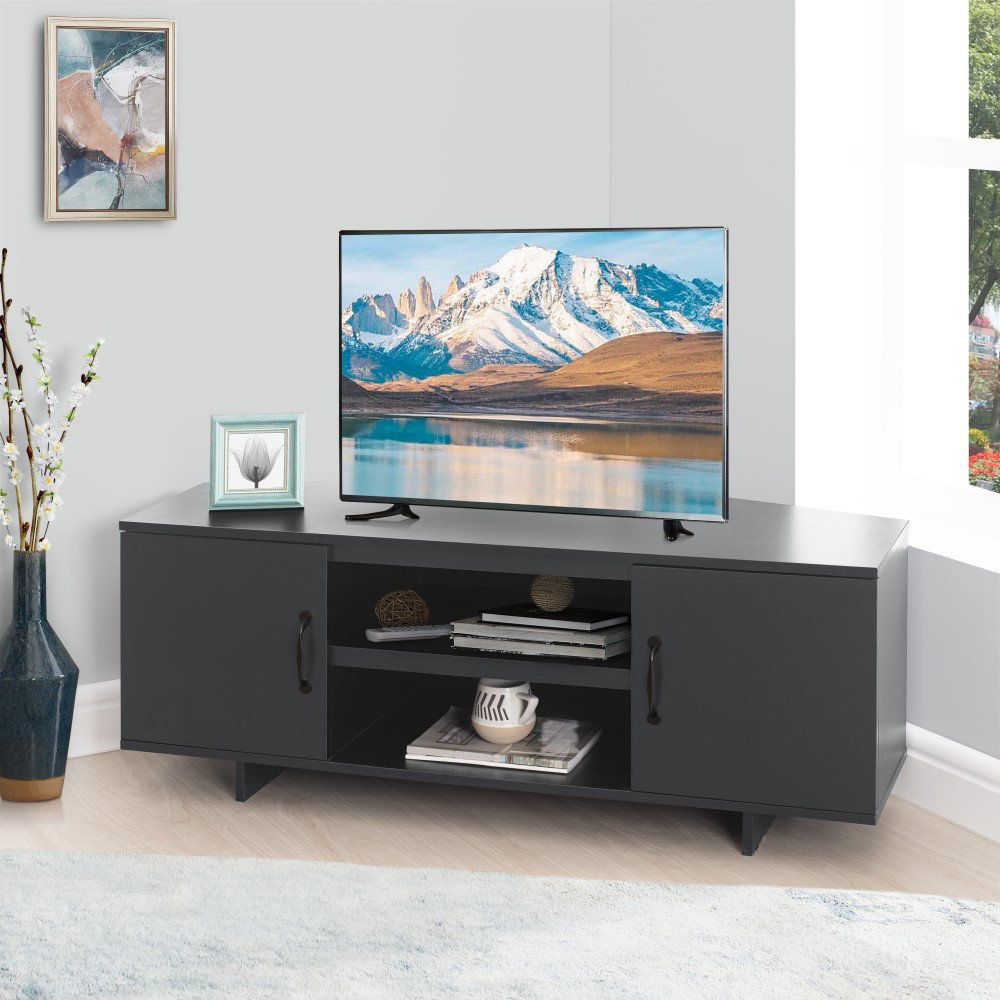 Wade Logan® Aribeth Corner Low Rise Tv Stand For Low Profile Tvs Up To ... inside Exploring the Benefits of Black TV Stands for Contemporary Homes