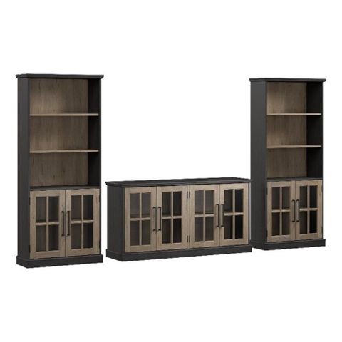 Westbrook 60W Tv Stand For 75 Inch Tv With Bookcases By Bush Furniture ... in Westbrook 46W Tv Stand For 65 Inch Tv By Bush Furniture