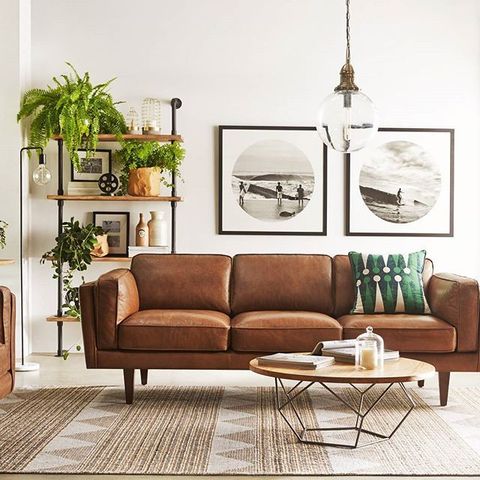 What Colour Goes With A Brown Leather Sofa? | Deluxe House in What Goes With Leather Furniture?