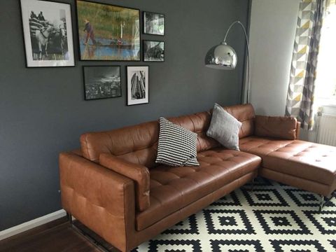 What Colour Goes With Brown Leather Sofa ? (With Photos) - Aspect Wall Art with regard to Unlocking Style How to Pair Rugs and Throws with Leather