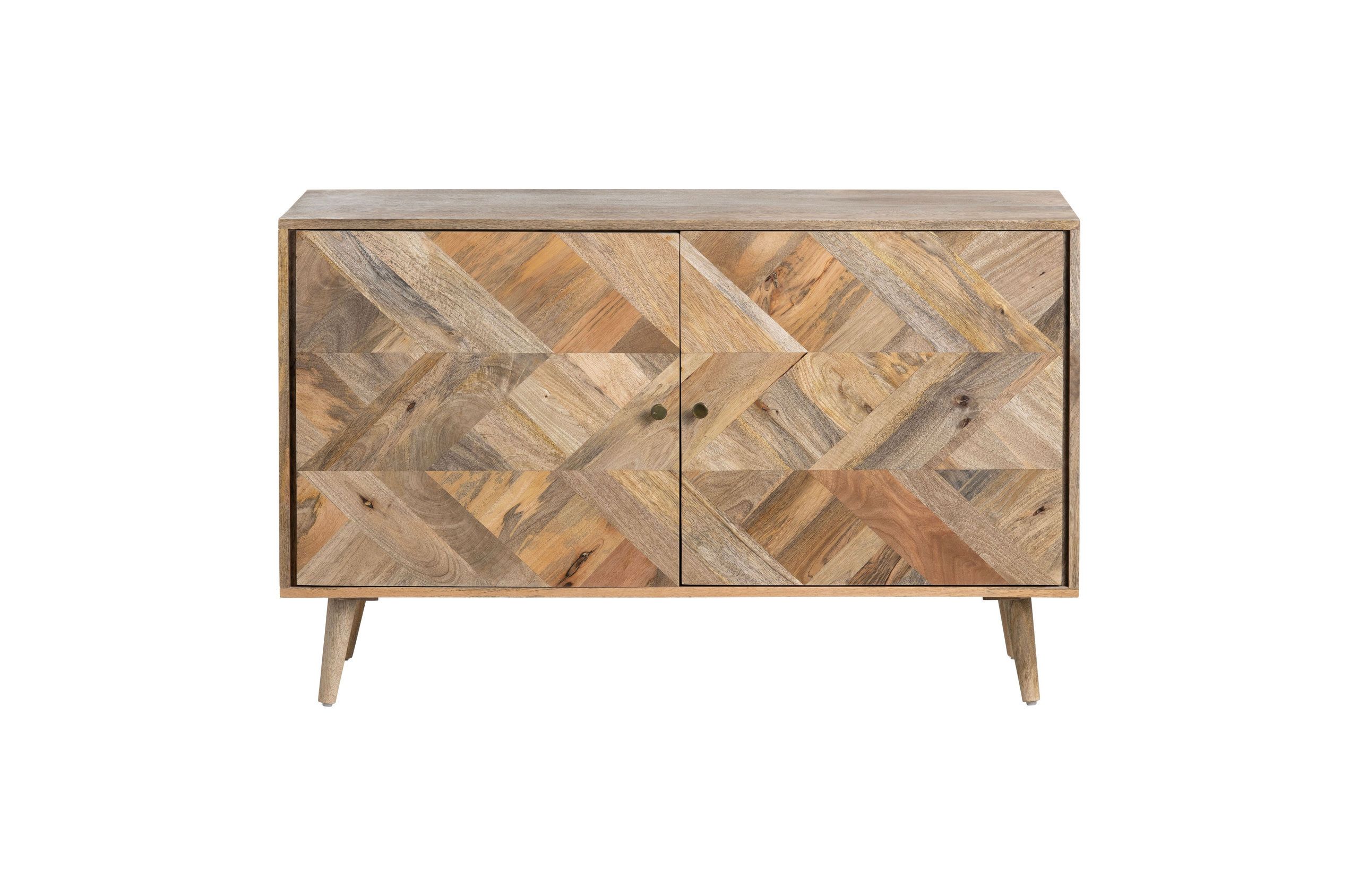 Whitaker 2-Door Mango Wood Chest, Natural - Midcentury - Dressers - By ... pertaining to Whitaker 2-Door Mango Wood Chest, Natural