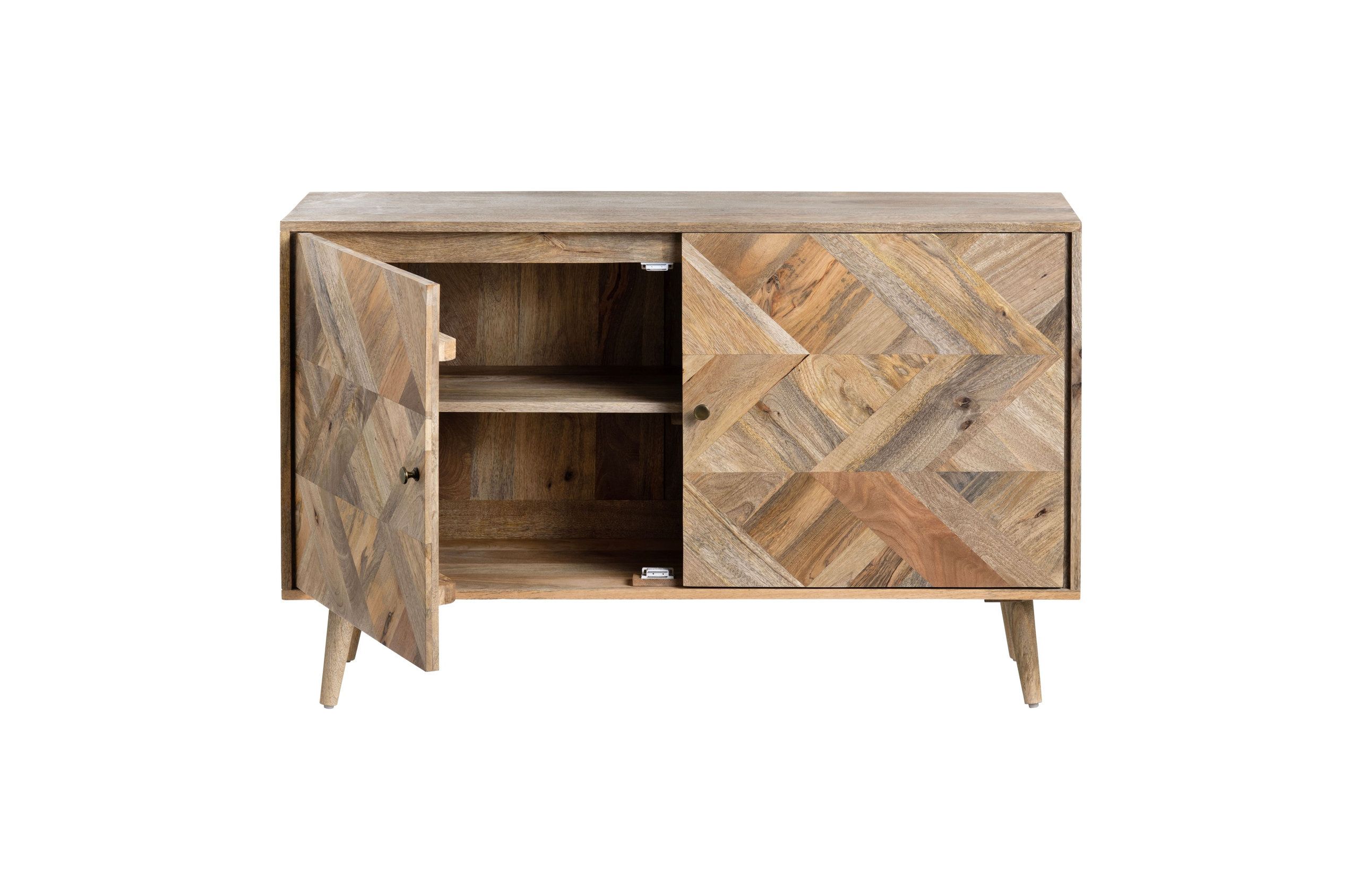 Whitaker 2-Door Mango Wood Chest, Natural - Midcentury - Dressers - By ... with Real Stories from Owners of Whitaker's 2-Door Mango Wood Chest