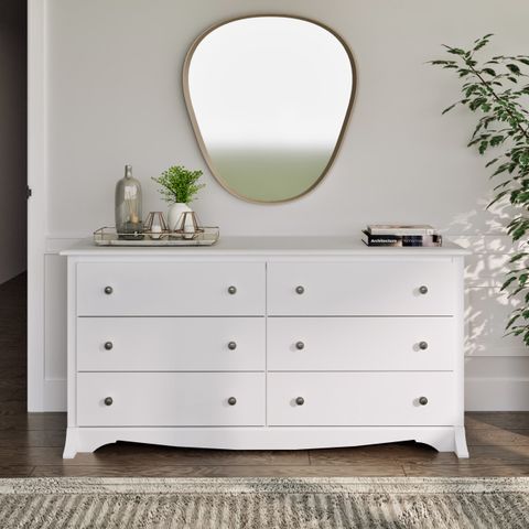 White Monterey 6 Drawer Dresser | Dresses Images 2025 throughout Raphael 6 Drawer Dresser, White